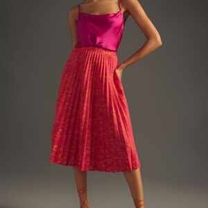 NWT Anthropologie Maeve Pleated Skirt
